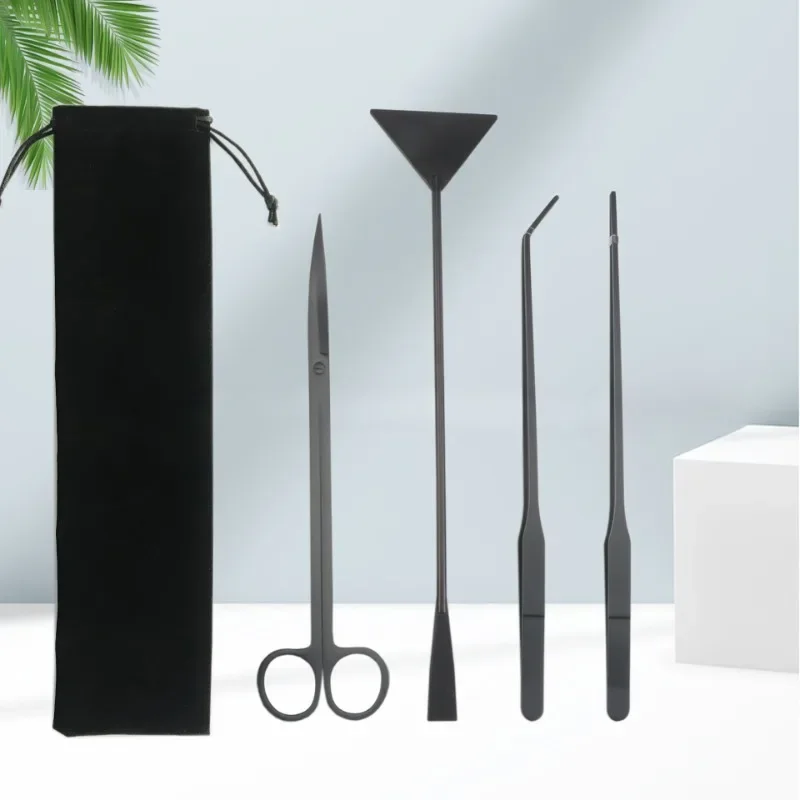 Planted Aquarium Maintenance Kit - 물 잔디 가위 세트 4 조각