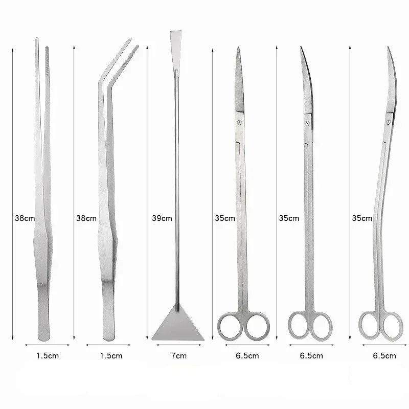 35cm 길이 대형 물 잔디 트리머 스테인레스 스틸 가 - Planted Aquarium Maintenance Kit 리뷰 및 가격
