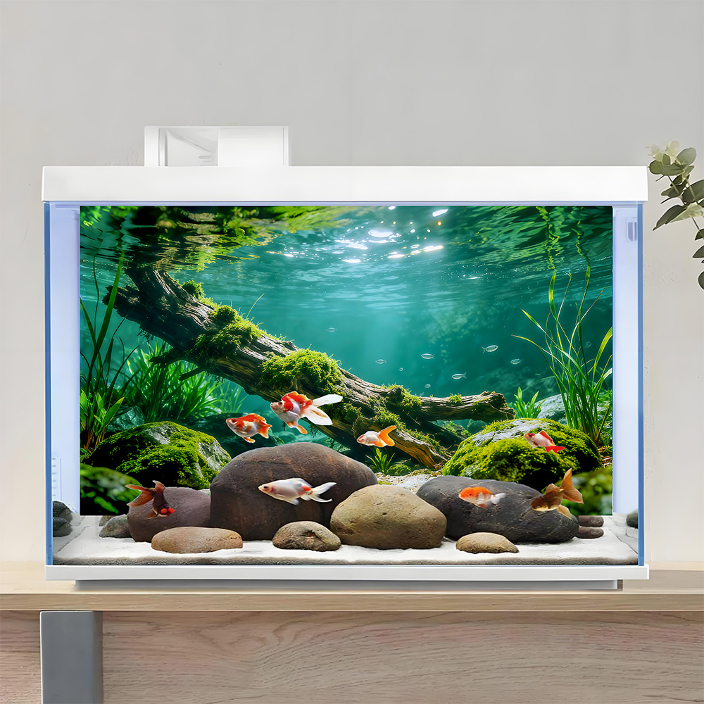 강 바닥의 죽은 나무, 수족관 스티커, 풍경 장식, 어 - Aquarium Plant Live 리뷰 및 가격
