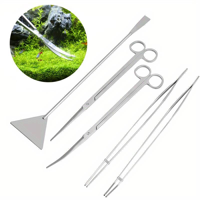 새로운 수생 식물 트리밍 도구 세트 족집게 가위 스테인 - Planted Aquarium Maintenance Kit 리뷰 및 가격