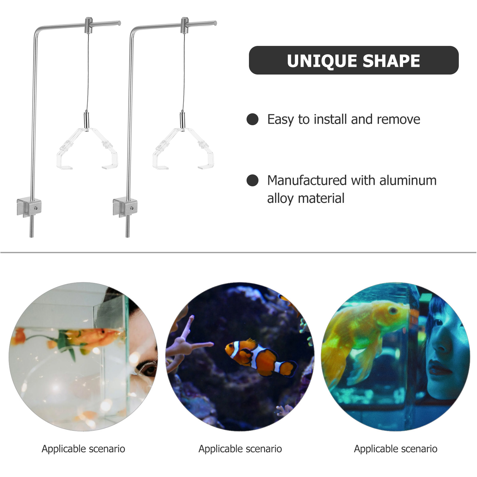 클립과 2pcs 수족관 빛 홀더 알루미늄 합금 물고기  - Aquarium For Planted Tank 리뷰 및 가격